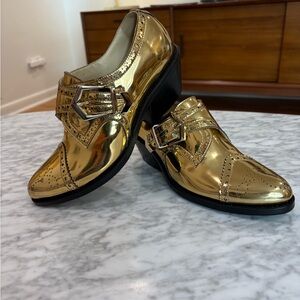 Gold Angela Scott Women's Oxfords